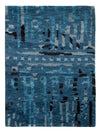 Gabbeh Indo Alfombra - Alfombra de lana - Rectángulo / Azul / 60 x 90 cm Rectángulo