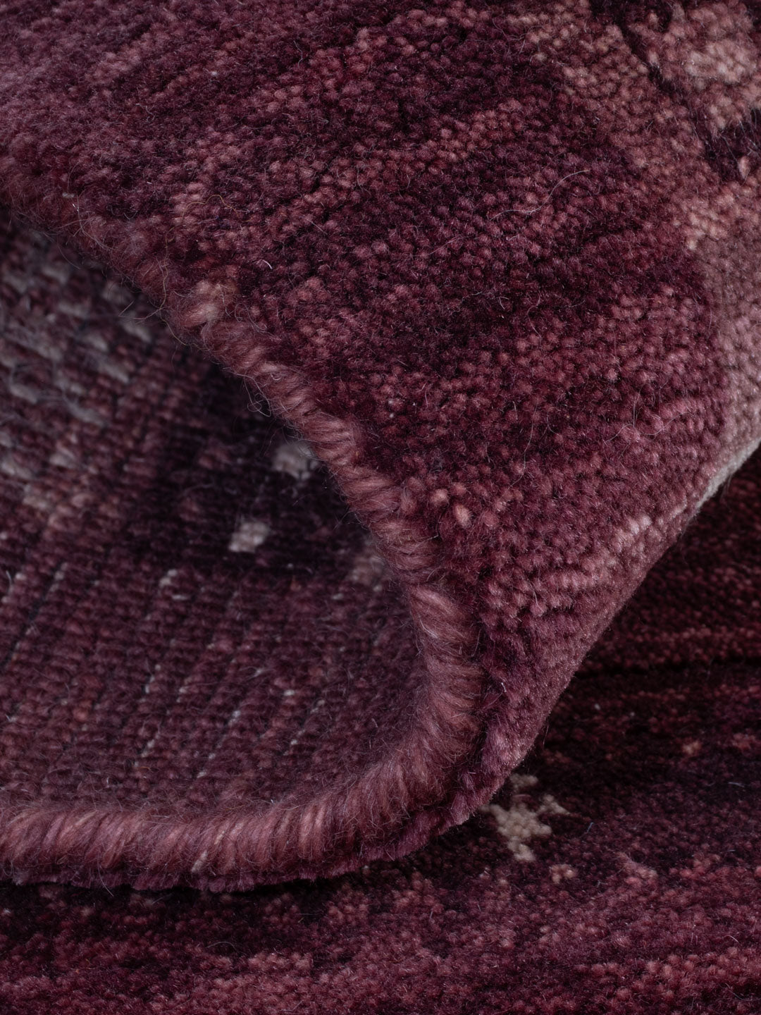 Gabbeh Teppich - Loribaft Softy - 90 x 60 cm - dunkelrot