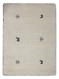 Gabbeh Teppich - Loribaft Softy - 90 x 60 cm - naturweiß