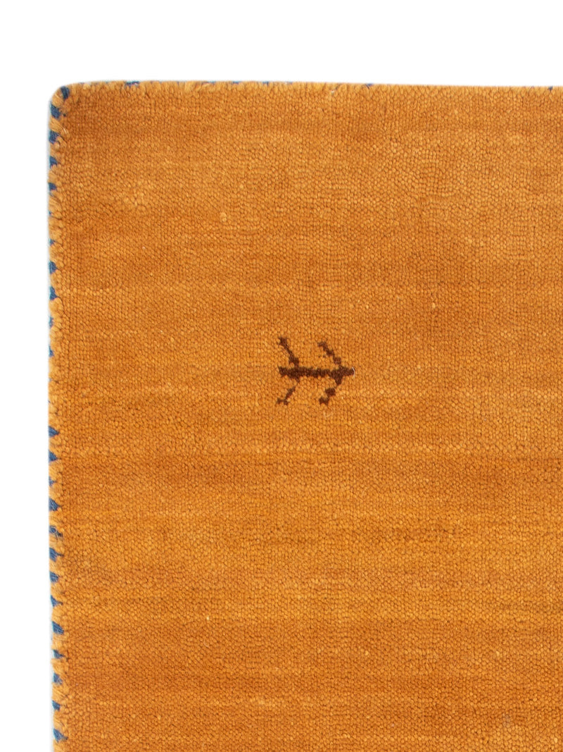 Gabbeh Teppich - Loribaft Softy - 90 x 60 cm - orange