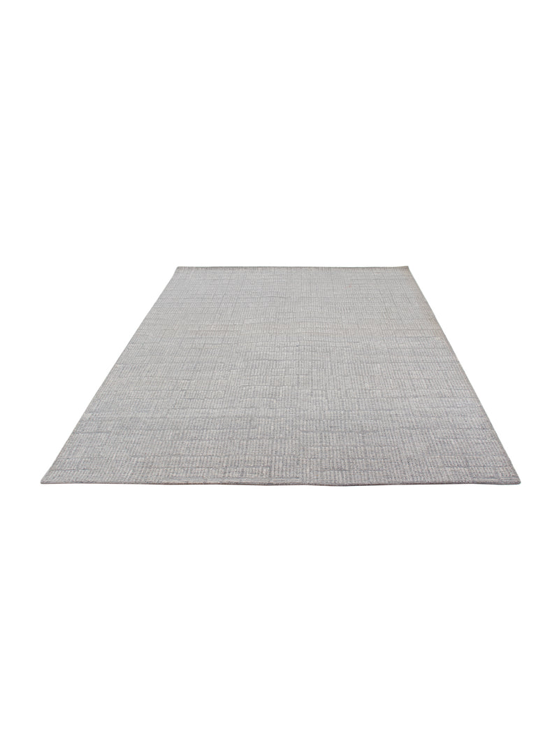 Wollteppich - 295 x 236 cm - hellgrau