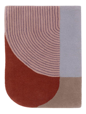 Wollteppich - 90 x 60 cm - mehrfarbig