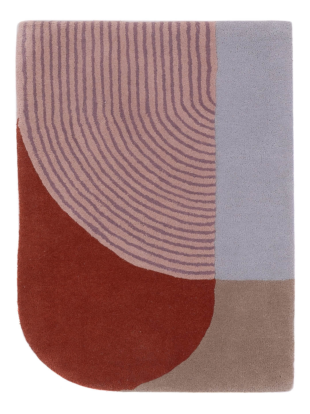 Alfombra de lana - 90 x 60 cm - caramelo