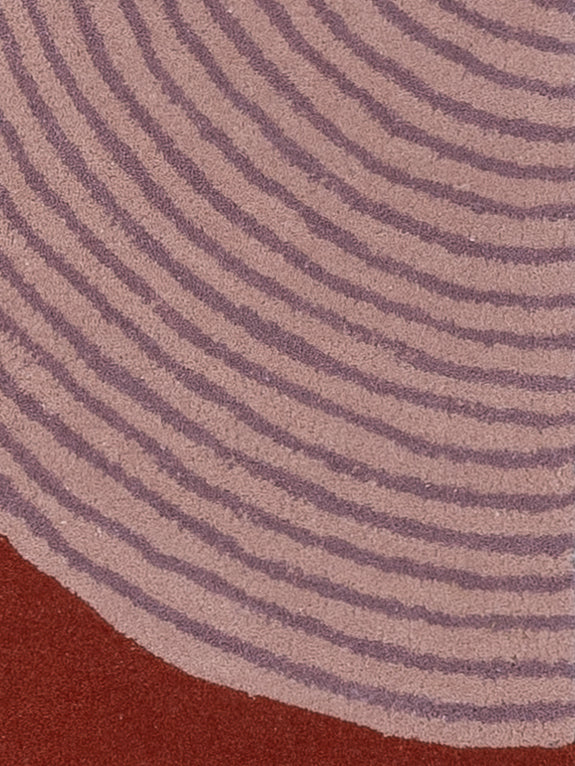 Alfombra de lana - 90 x 60 cm - caramelo