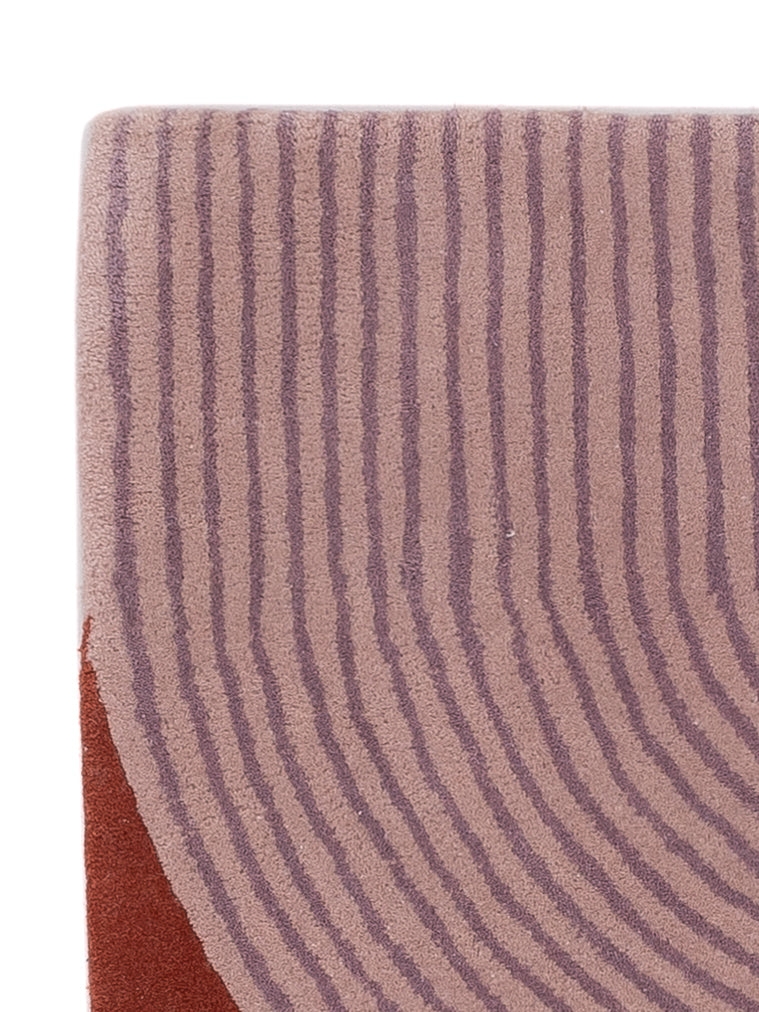 Alfombra de lana - 90 x 60 cm - caramelo