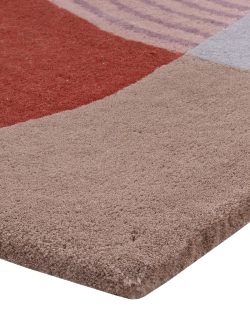 Alfombra de lana - 90 x 60 cm - caramelo