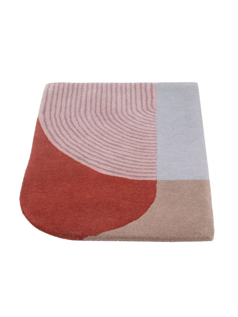 Alfombra de lana - 90 x 60 cm - caramelo