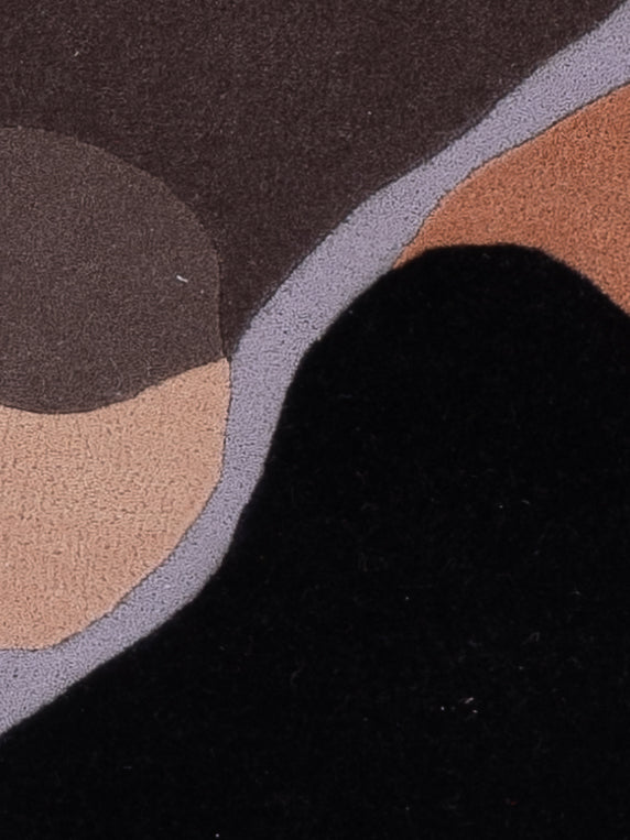 Alfombra de lana - 90 x 60 cm - caramelo