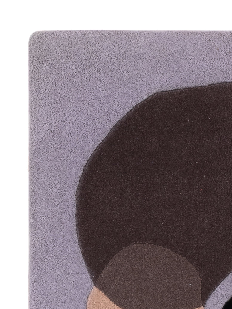 Alfombra de lana - 90 x 60 cm - caramelo