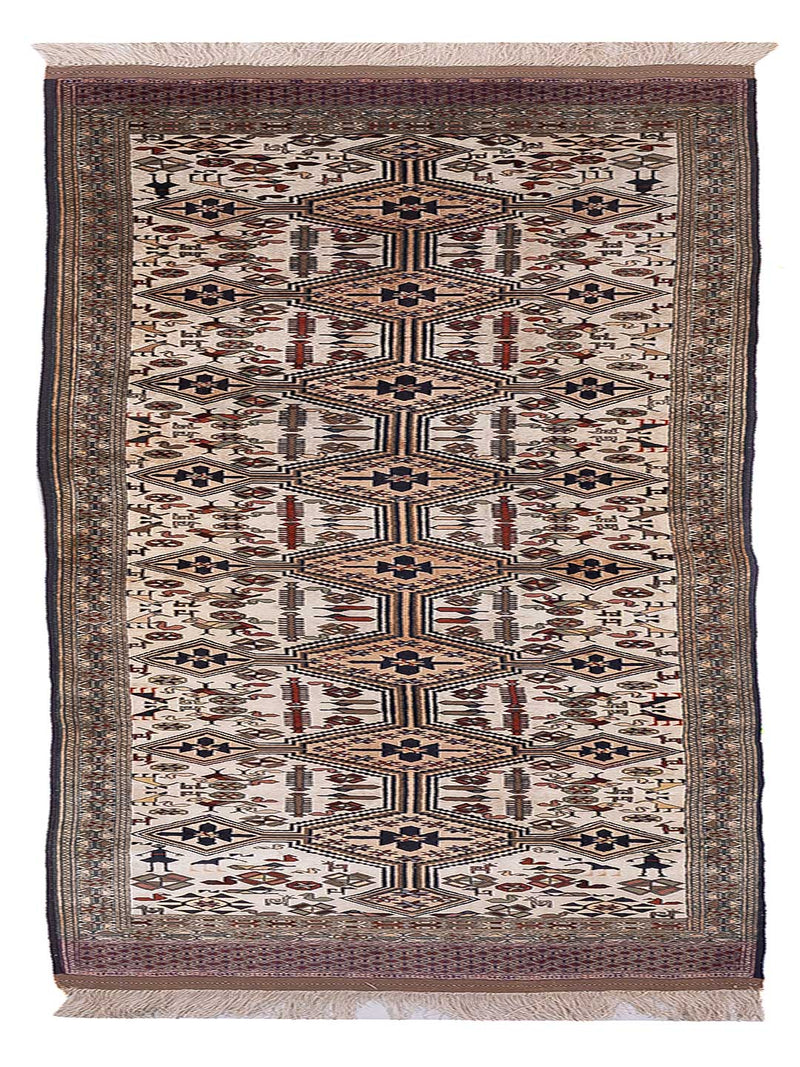 Kelim Teppich - Oriental - 304 x 90 cm - beige