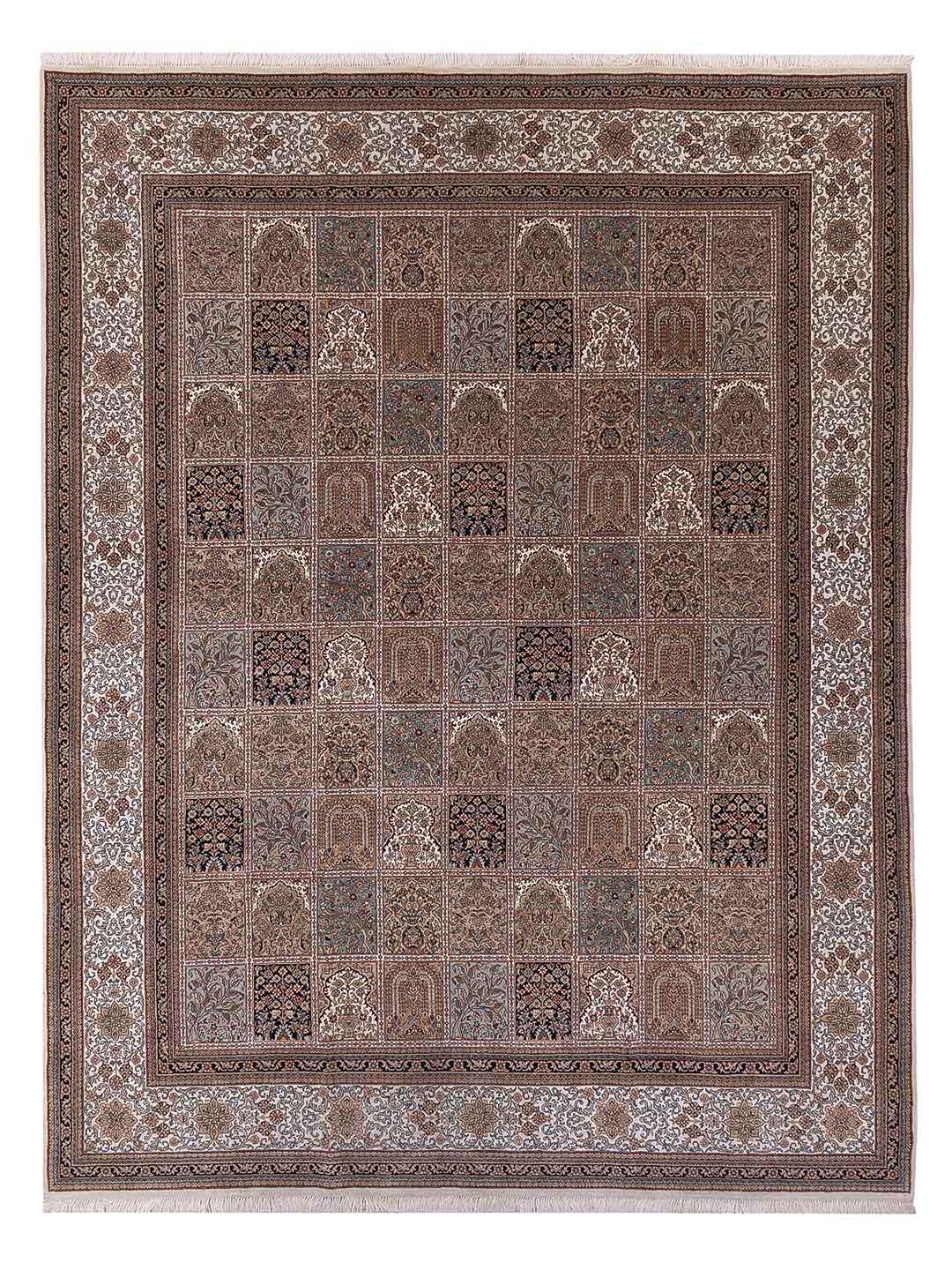Orientteppich - Ghom - Indus - 396 x 306 cm - dunkelbeige