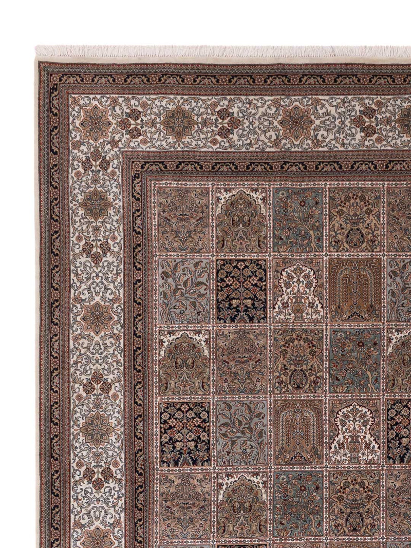 Orientteppich - Ghom - Indus - 396 x 306 cm - dunkelbeige