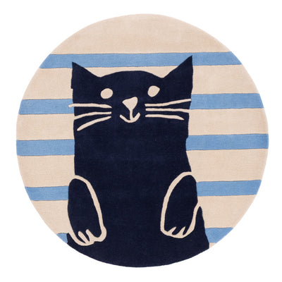 Gato Alfombra Infantil Redondo