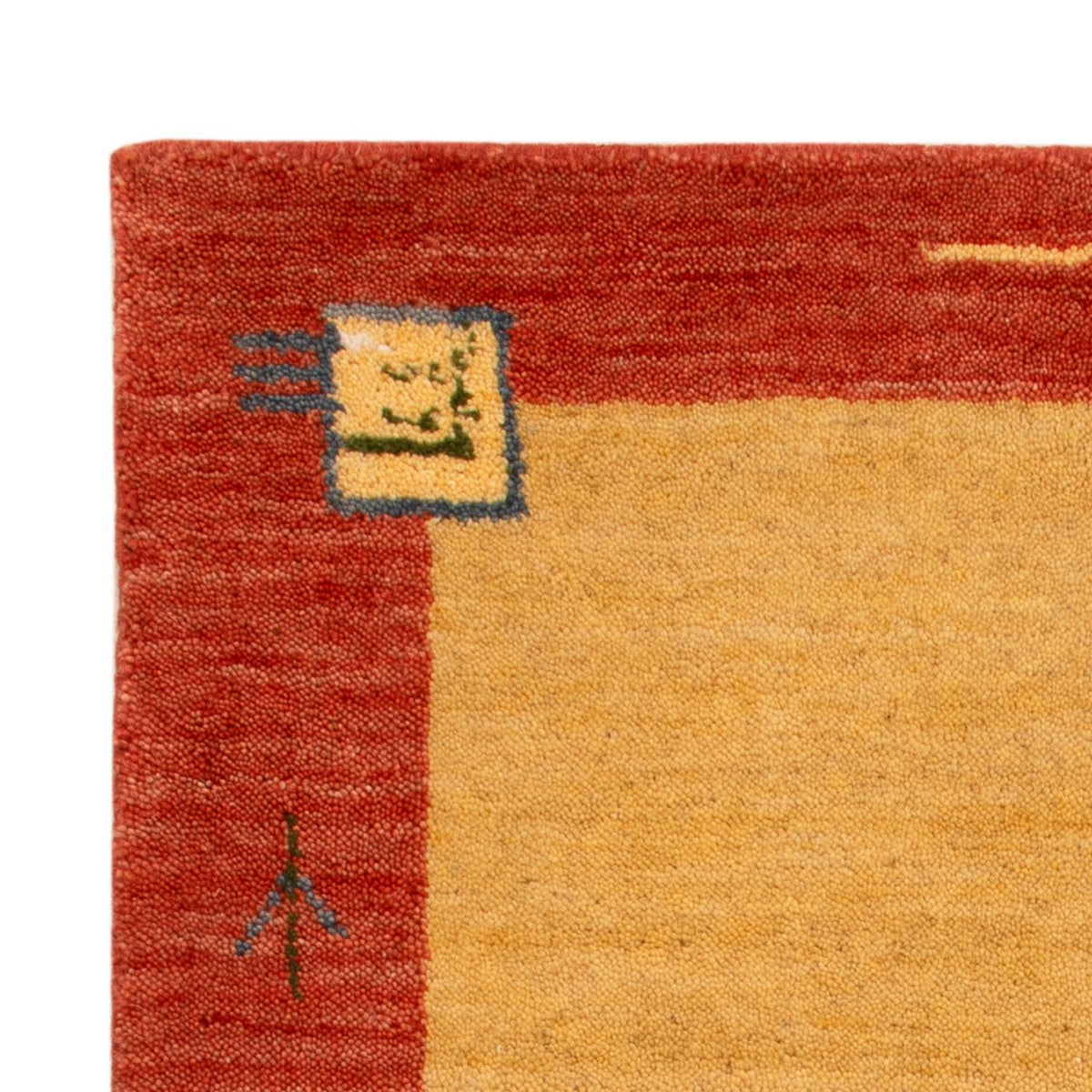 Alfombra Gabbeh - Softy - 90 x 60 cm - amarillo