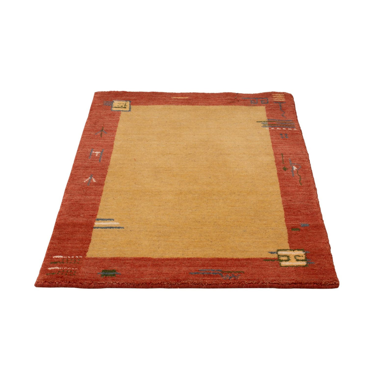Alfombra Gabbeh - Softy - 90 x 60 cm - amarillo