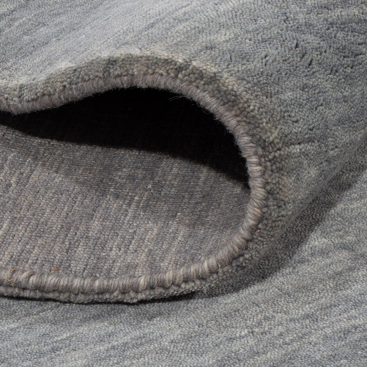 Alfombra Gabbeh - Loribaft Indus cuadrado  - 250 x 250 cm - gris claro