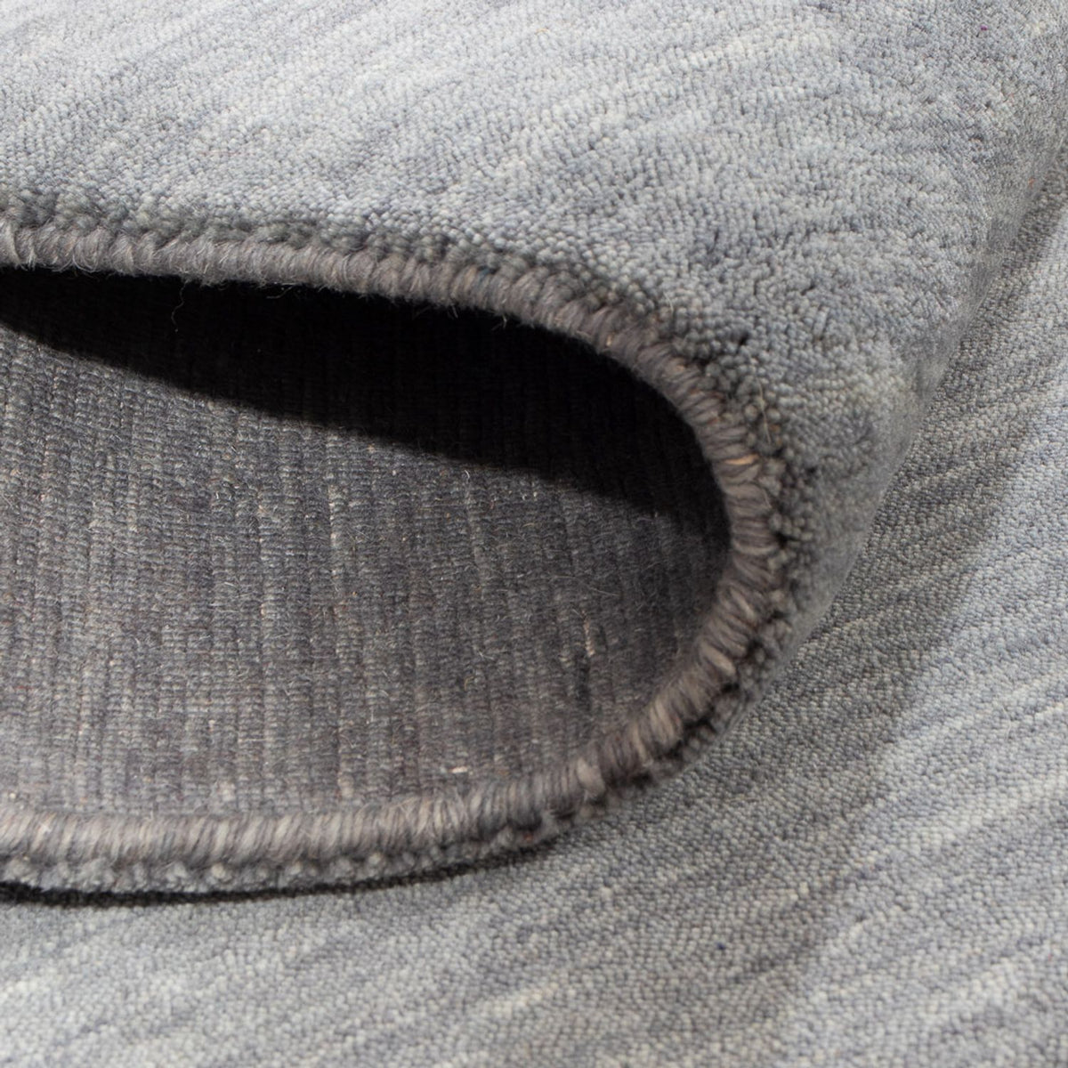 Alfombra Gabbeh - Loribaft Indus cuadrado  - 200 x 200 cm - gris claro