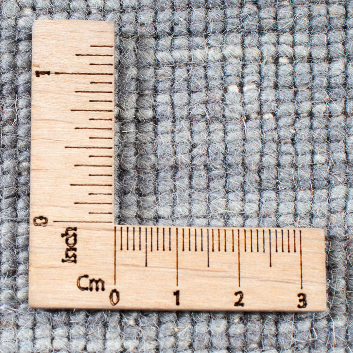 Alfombra Gabbeh - Loribaft Indus cuadrado  - 200 x 200 cm - gris claro