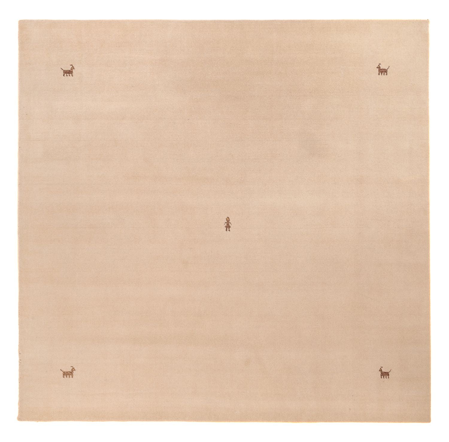 Alfombra Gabbeh - Softy cuadrado  - 250 x 250 cm - beige