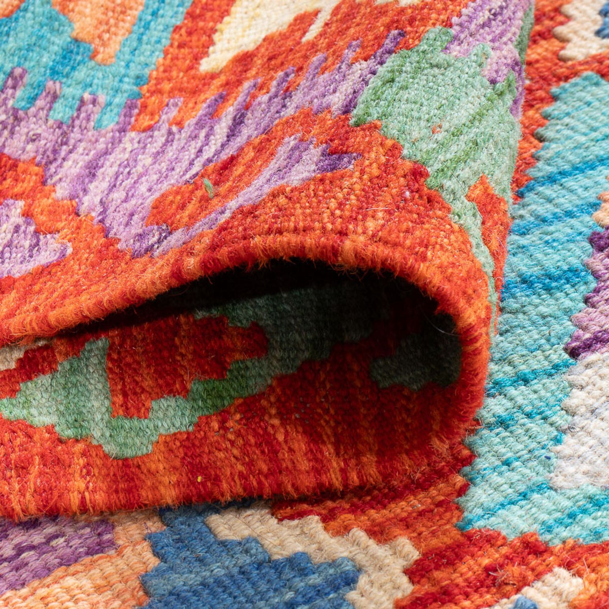 Alfombra Kelim - Splash - 165 x 100 cm - multicolor