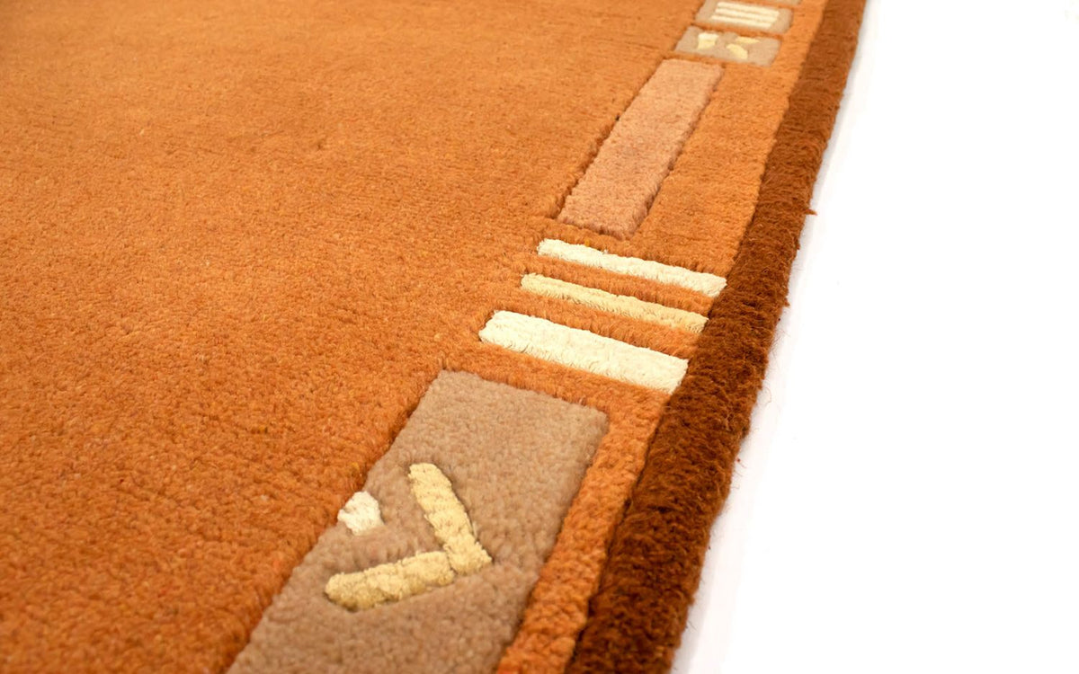Alfombra de Nepal - 137 x 73 cm - naranja
