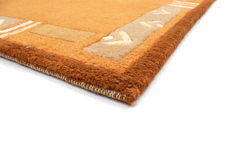 Alfombra de Nepal - 137 x 73 cm - naranja