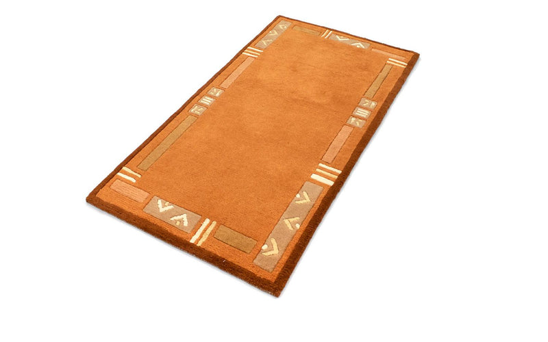 Alfombra de Nepal - 137 x 73 cm - naranja