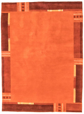 Alfombra de Nepal - 239 x 173 cm - naranja