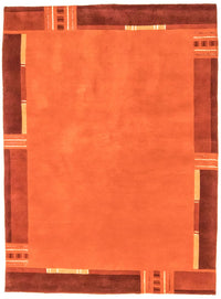 Alfombra de Nepal - 239 x 173 cm - naranja
