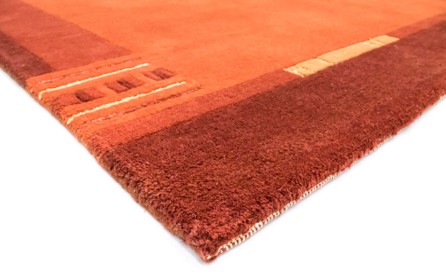 Alfombra de Nepal - 239 x 173 cm - naranja