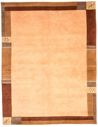 Alfombra de Nepal - 238 x 173 cm - marrón claro