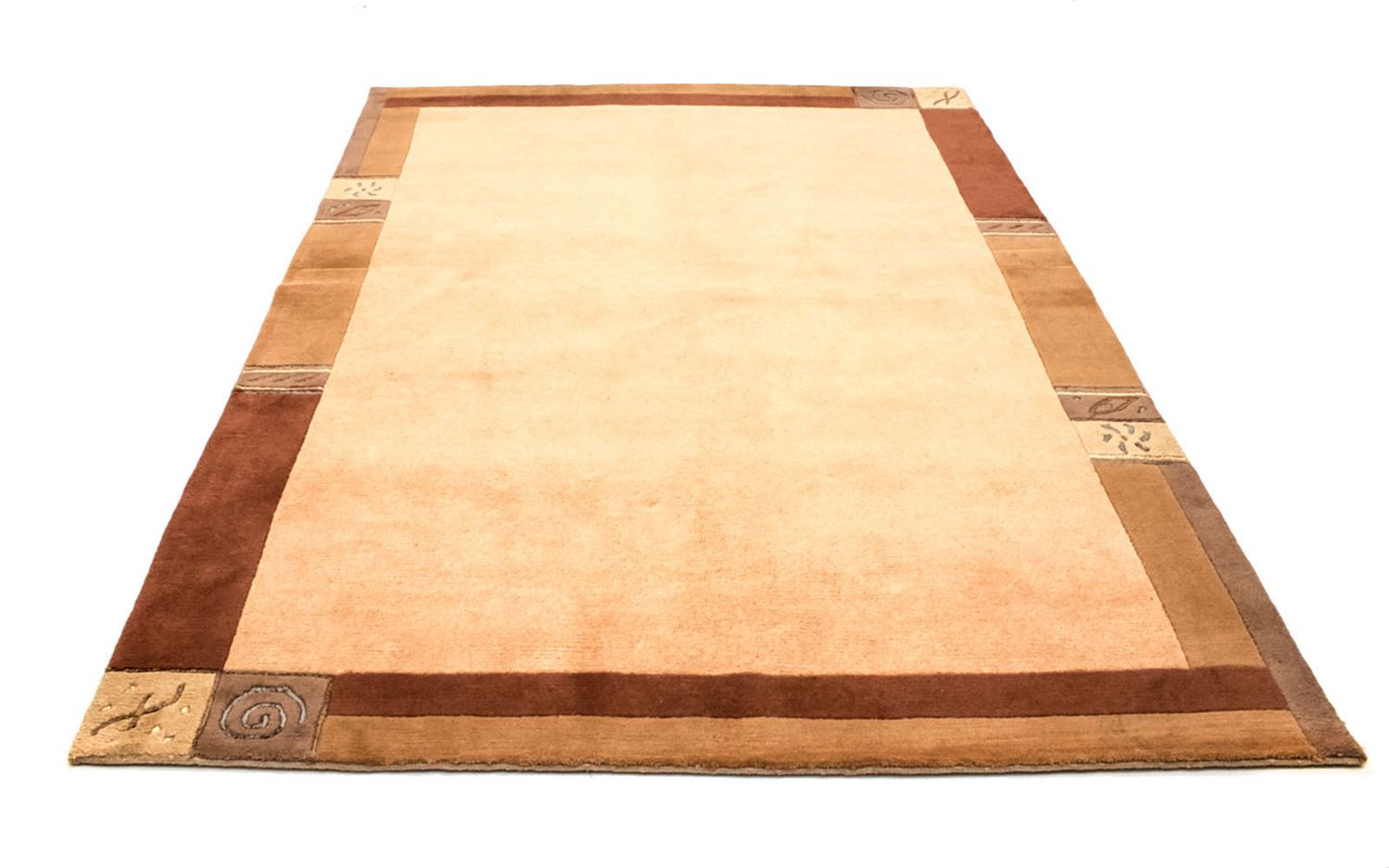 Alfombra de Nepal - 238 x 173 cm - marrón claro
