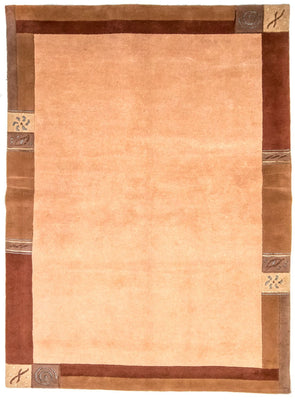 Alfombra de Nepal - 238 x 172 cm - marrón claro
