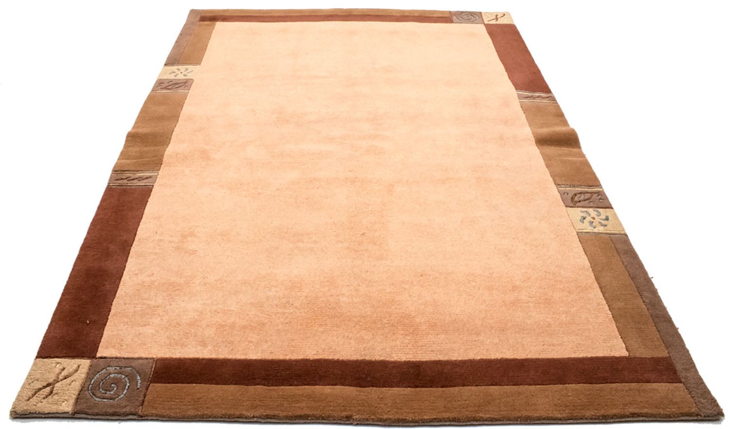 Alfombra de Nepal - 238 x 172 cm - marrón claro