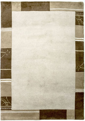 Alfombra de Nepal - 197 x 143 cm - beige