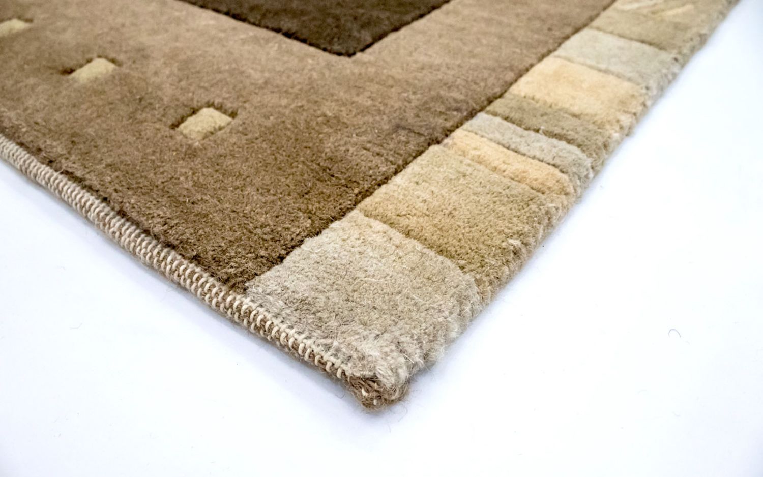 Alfombra de Nepal - 197 x 143 cm - marrón