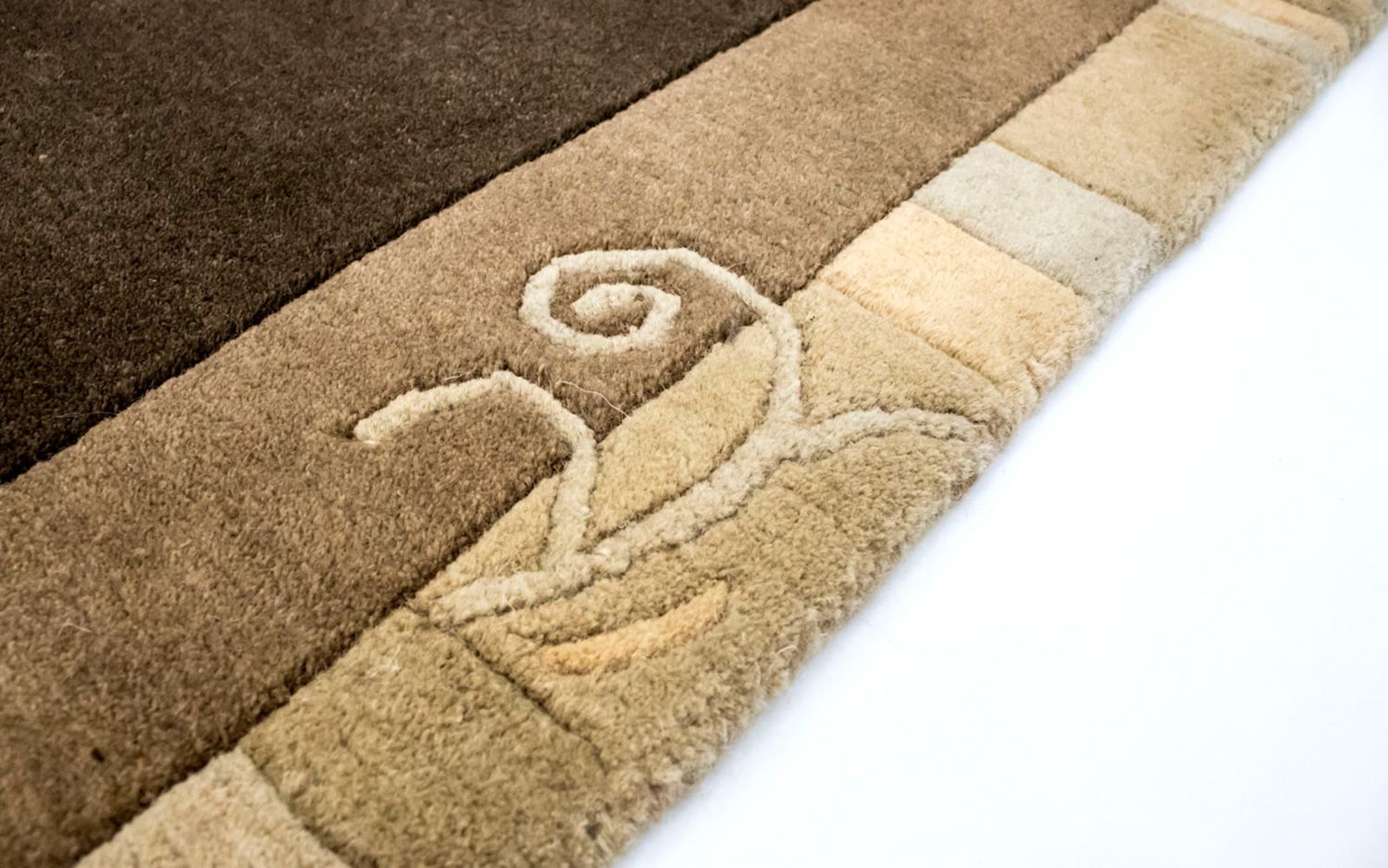 Alfombra de Nepal - 197 x 143 cm - marrón