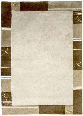 Alfombra de Nepal - 195 x 144 cm - beige