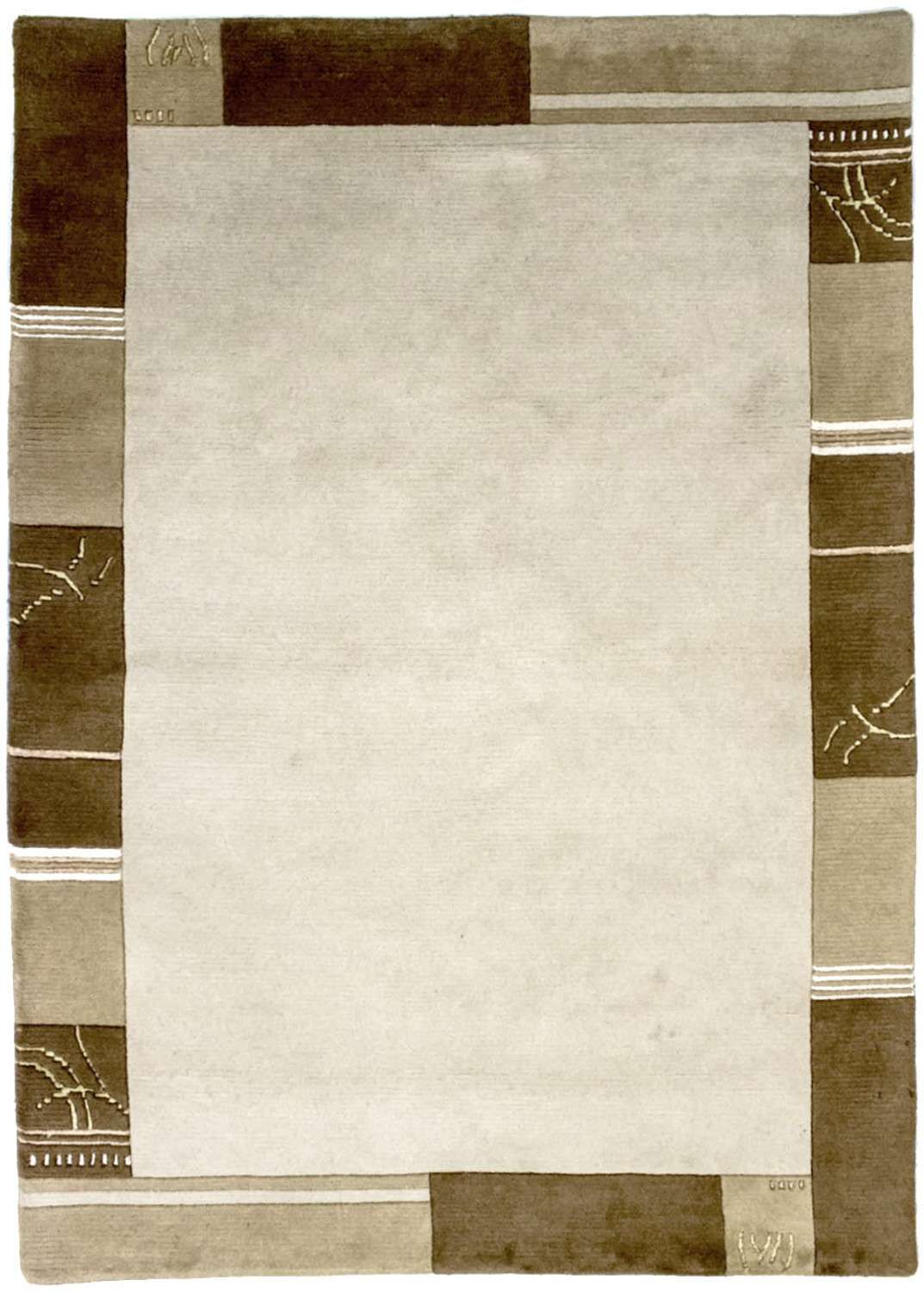 Alfombra de Nepal - 195 x 144 cm - beige