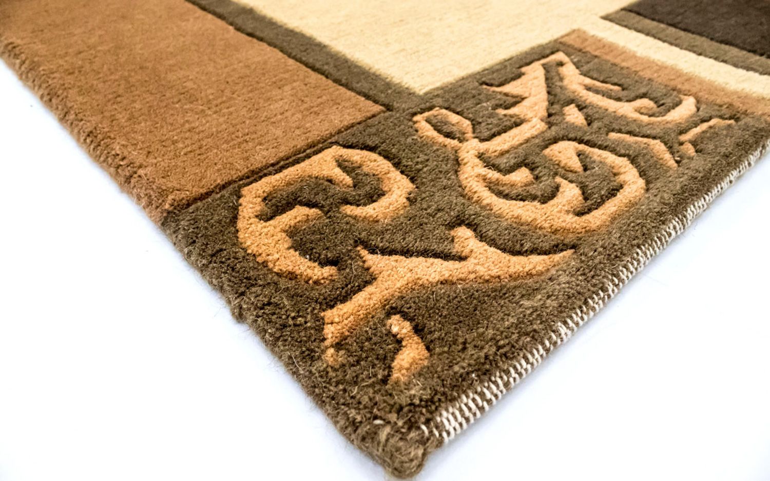 Alfombra de Nepal - 198 x 144 cm - marrón
