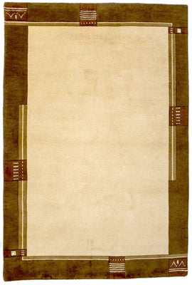 Alfombra de Nepal - 197 x 143 cm - beige