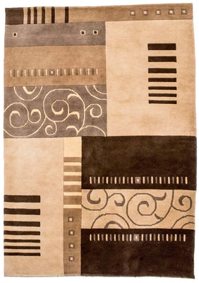 Alfombra de Nepal - 197 x 144 cm - multicolor