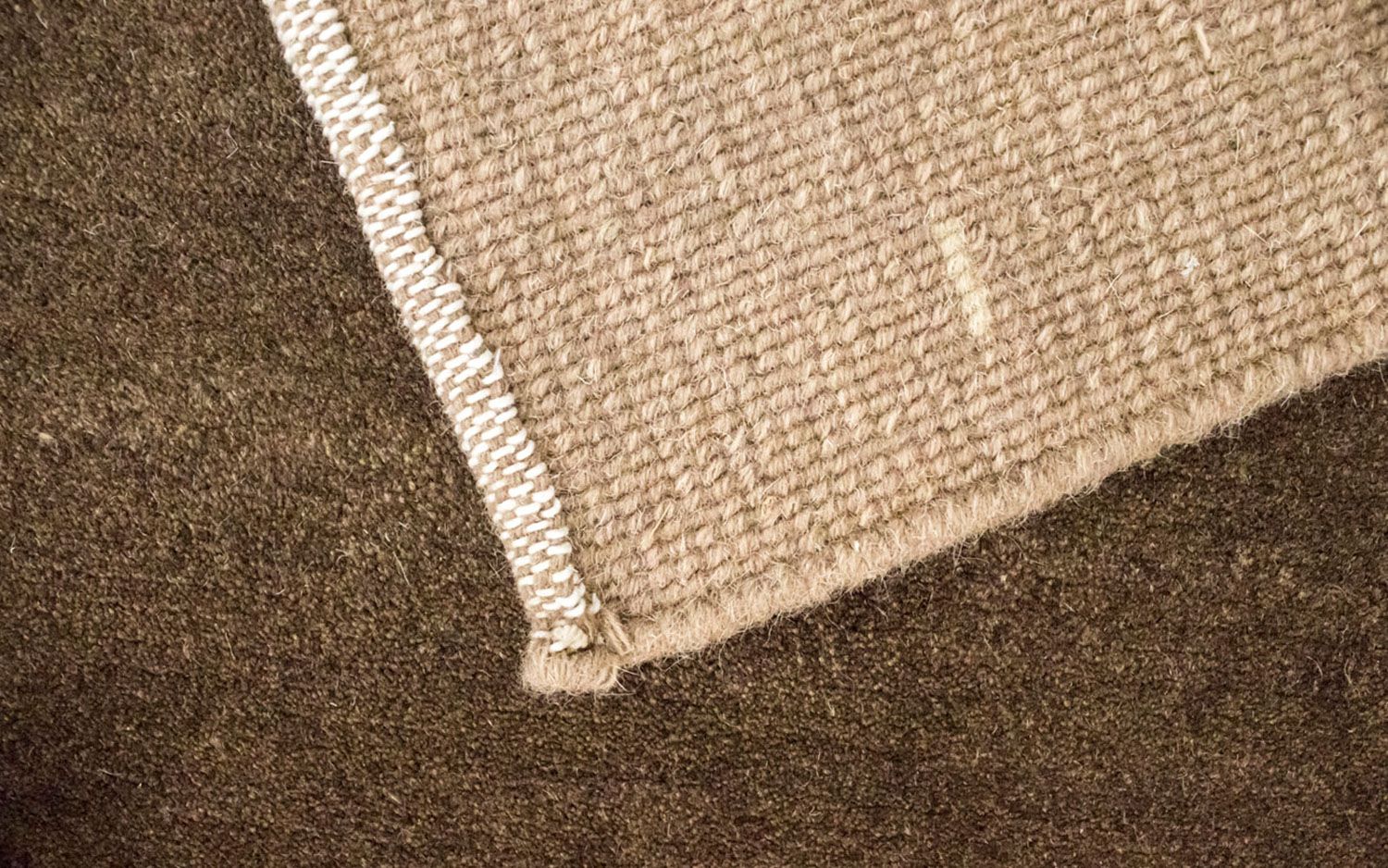 Alfombra de Nepal - 201 x 141 cm - marrón