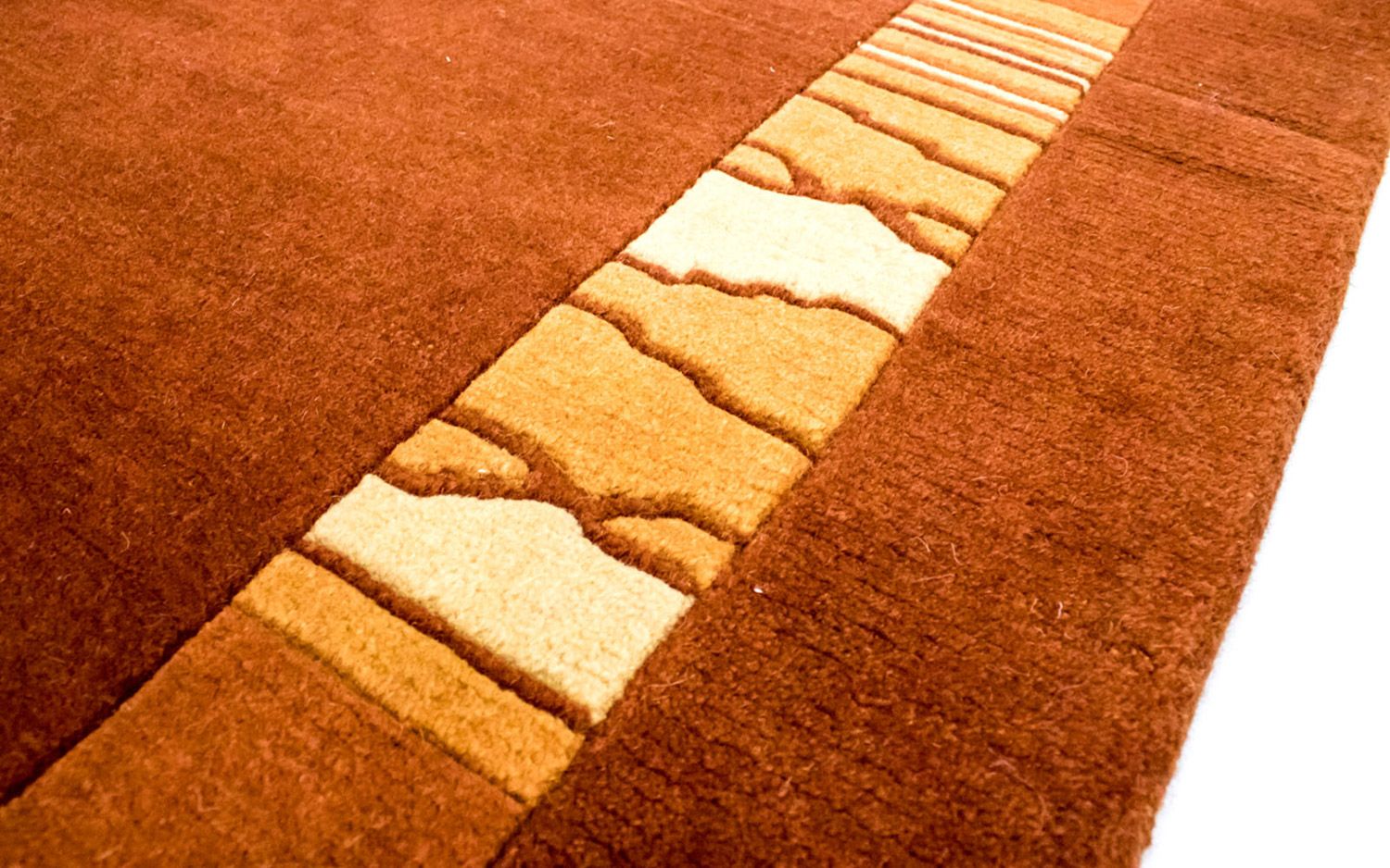 Alfombra de Nepal - 200 x 144 cm - marrón