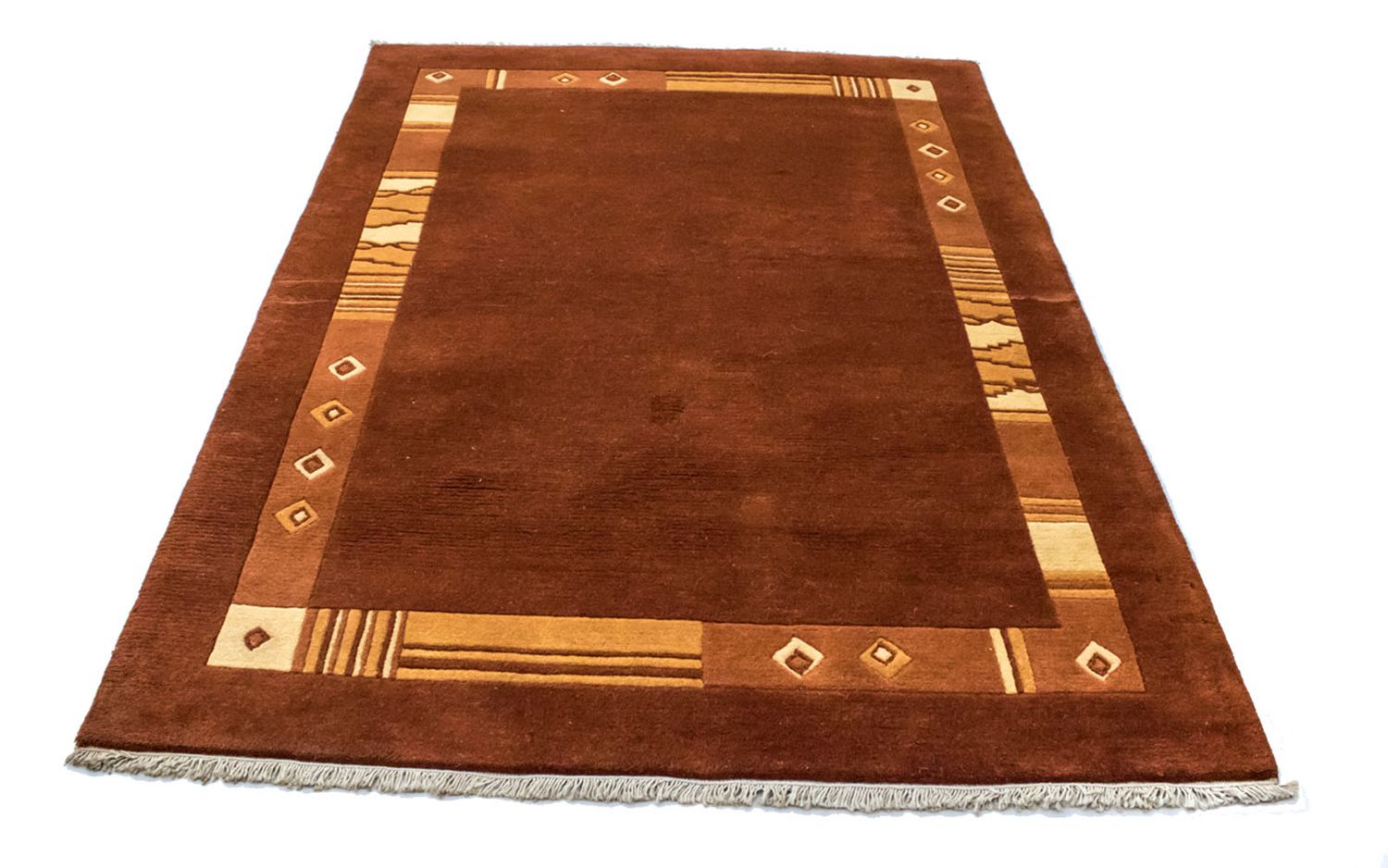 Alfombra de Nepal - 200 x 144 cm - marrón
