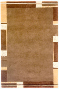 Alfombra de Nepal - 181 x 122 cm - marrón