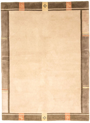 Alfombra de Nepal - 242 x 175 cm - beige