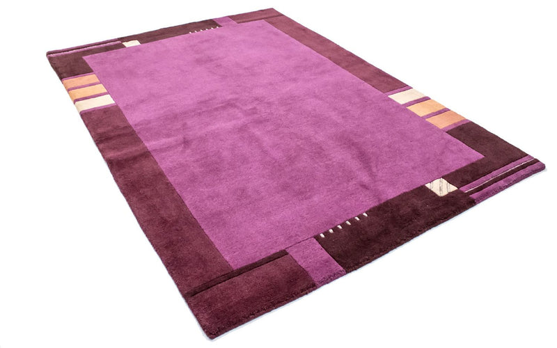 Alfombra de Nepal - 241 x 172 cm - púrpura