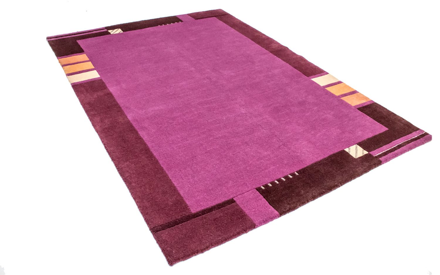 Alfombra de Nepal - 241 x 172 cm - púrpura