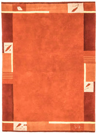 Alfombra de Nepal - 242 x 173 cm - naranja
